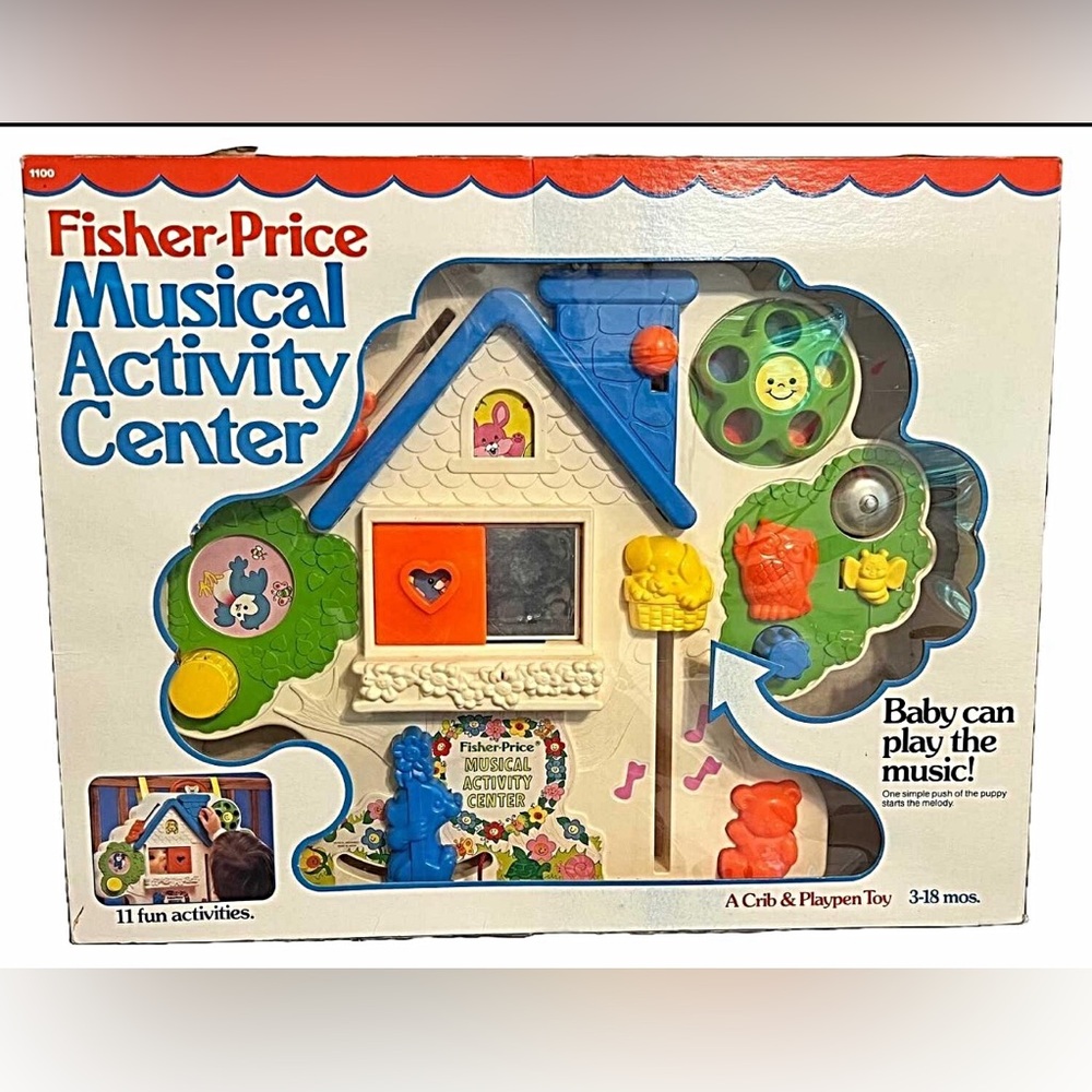 Brand new (vintage) Fisher Price 1988 musical activity centre